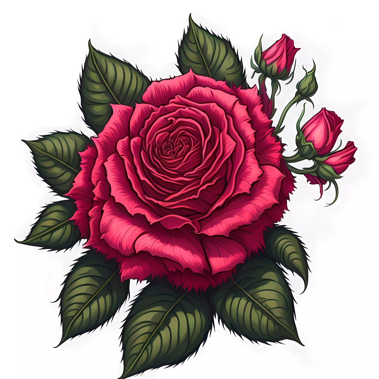 Download Ai Generated, Roses, Flowers. Royalty-Free Stock Illustration ...