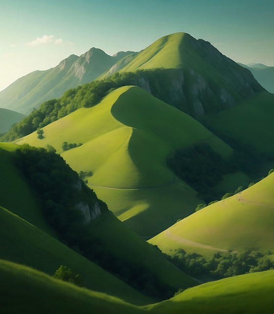 Free ai generated forest trees illustration