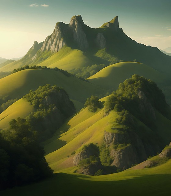 Free ai generated forest trees illustration