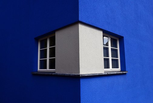 Okno, Budova, Fasáda, Geometrie
