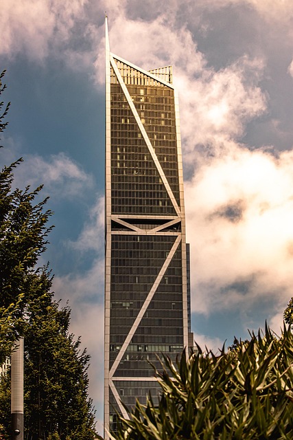 Rascacielos, Edificio, Puesta De Sol