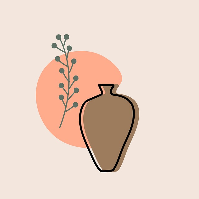 Free vase flower forms illustration
