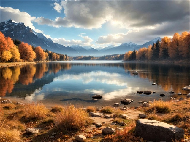 Autumn, Falling Leaves, Autumn Landscape