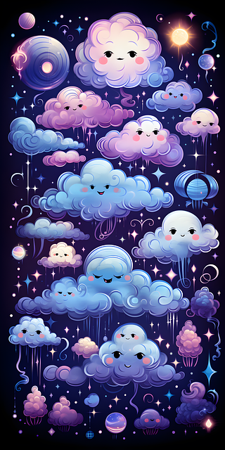 Free ai generated clouds clouded sky illustration