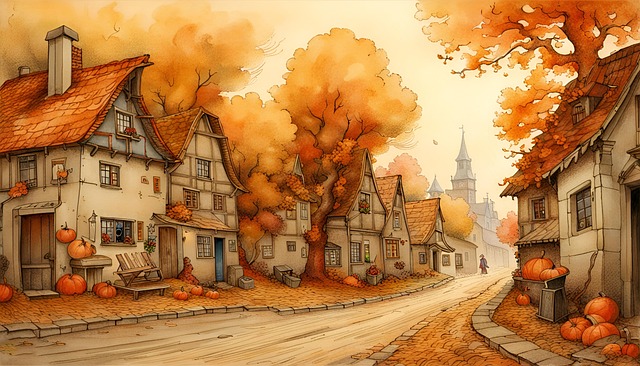 Download free HD stock image of Ai Generated Houses Free ai generated houses hamlet illustration