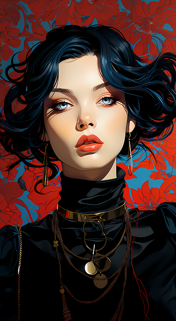 Free ai generated woman beauty illustration