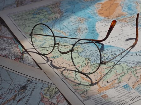 Download free HD stock image of Eyeglasses World Map Free eyeglasses world map map illustration