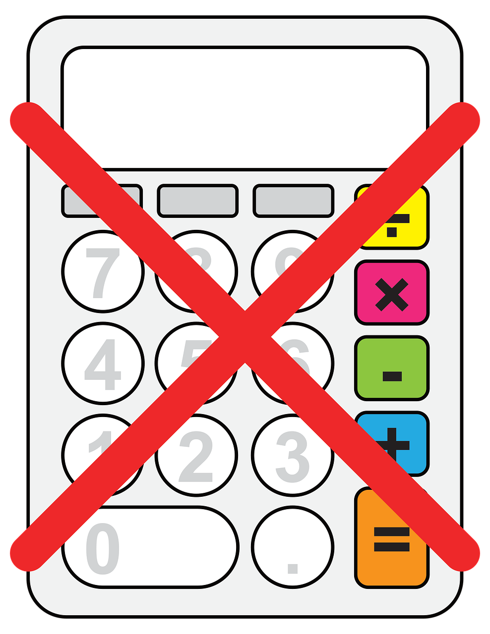 Download Calculator Math Math Test Royalty Free Stock Illustration