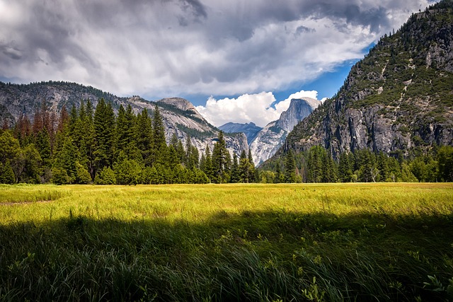 Wasser Fällt, Berge, Yosemite, Park