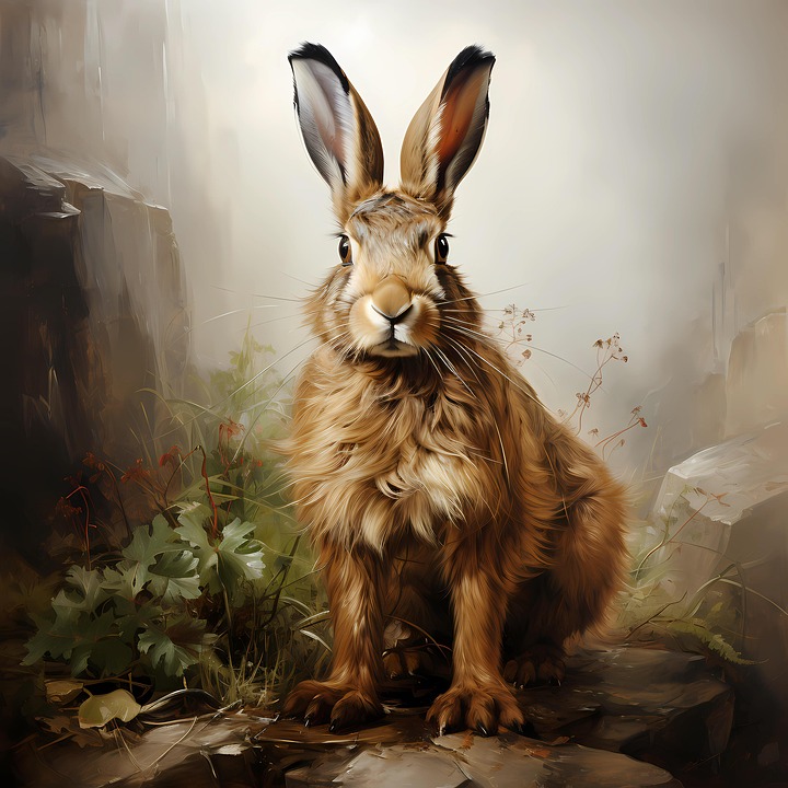 Download Ai Generated, Rabbit, Hare. Royalty-Free Stock Illustration ...