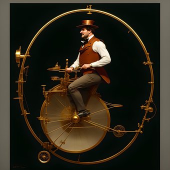 Free Ai Generated Time Machine illustration and picture