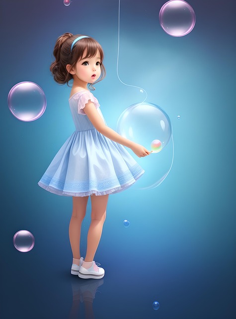 Free Ai Generated Little Girl illustration and picture