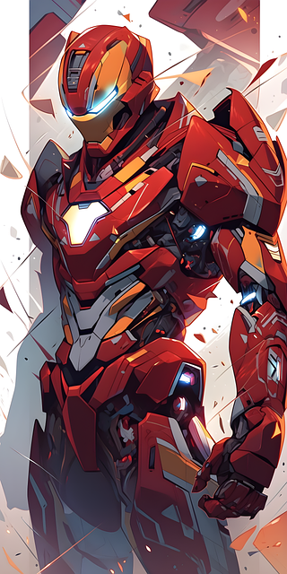Free ai generated ironman armor illustration