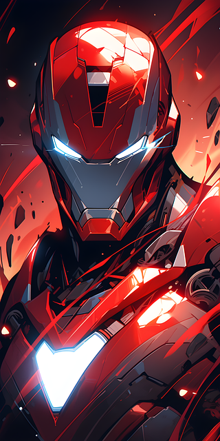 Free ai generated ironman armor illustration