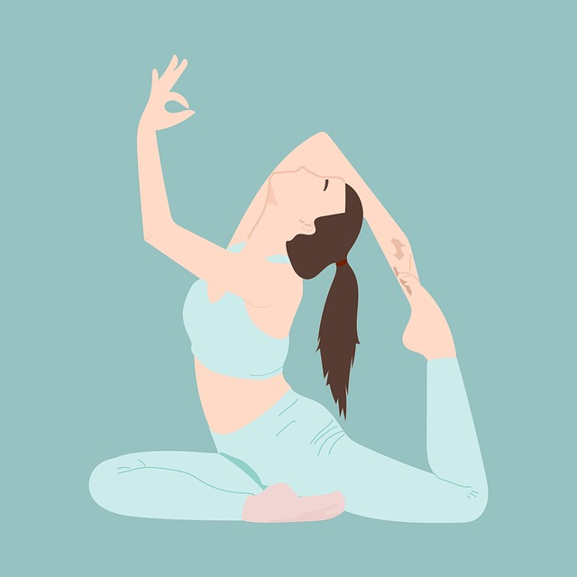 Free woman fitness sport illustration