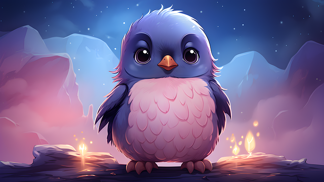 Free ai generated penguin bird illustration