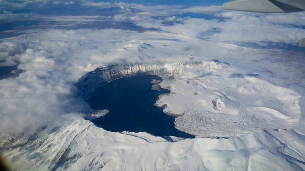 Nemrut, Cráter, Lago, Volcán, Viejo