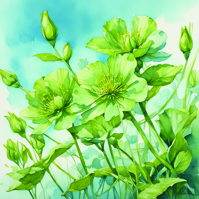 Grün, Frühling, Blumen, Blüte, Natur