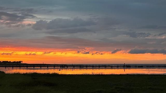 Free Sunset North Sea photo and picture