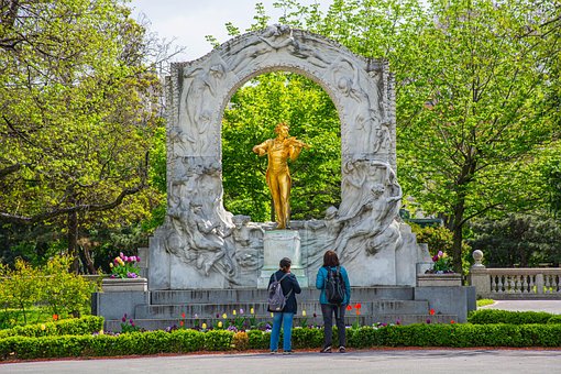 Standbeeld, Strauss-Monument, Vienna