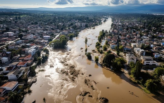 Free City Flood illustration and picture