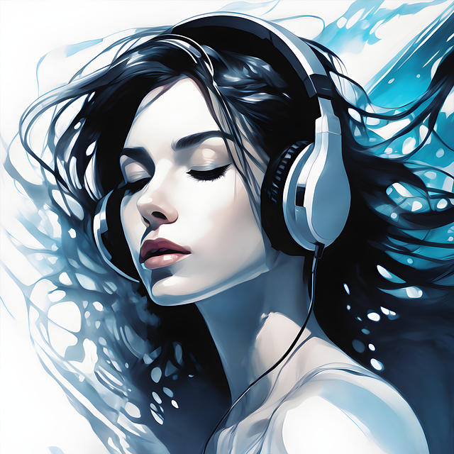 Free ai generated woman headset illustration
