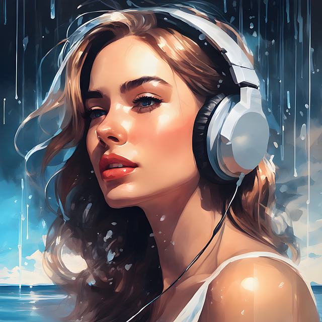 Free ai generated woman headset illustration