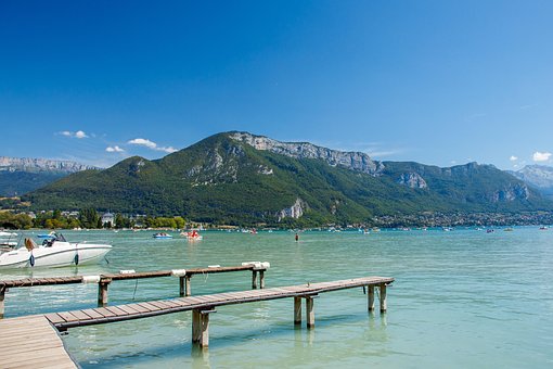 Annecy, Lac D'Annecy, França, Alpes