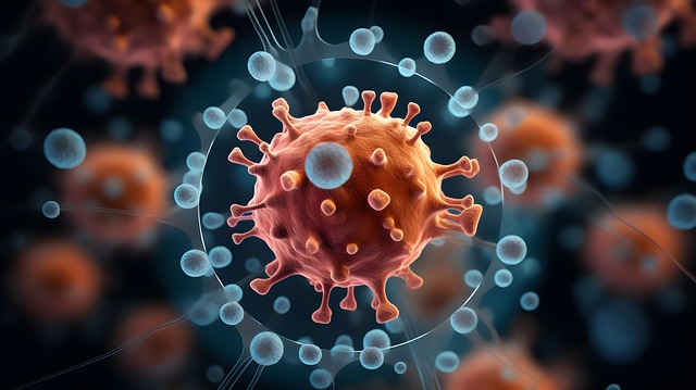 Free ai generated virus covid illustration