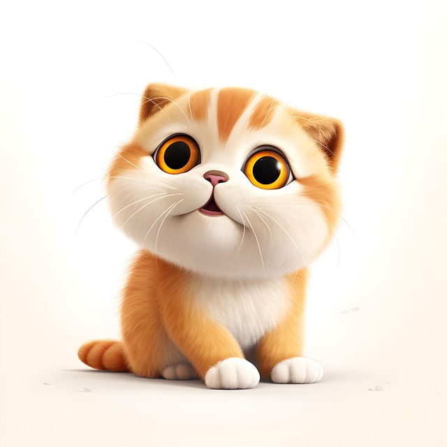 Free ai generated nature cat illustration