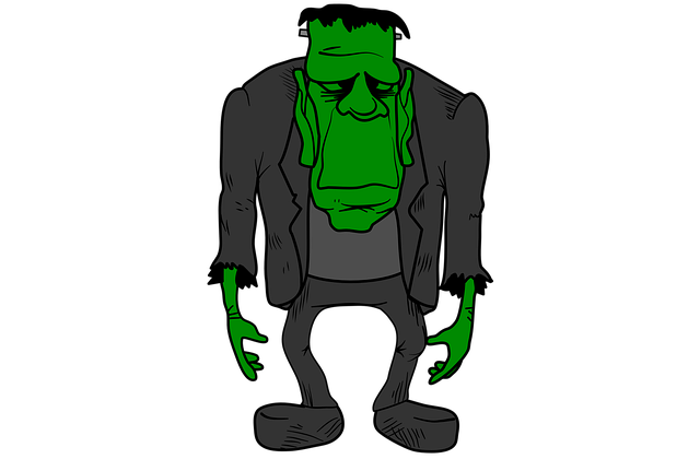 Free frankenstein monster creature illustration