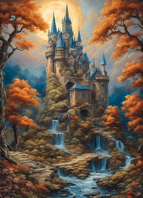 Download free HD stock image of Ai Generated Castle Free ai generated castle painting illustration