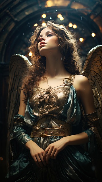 Free ai generated woman angel illustration