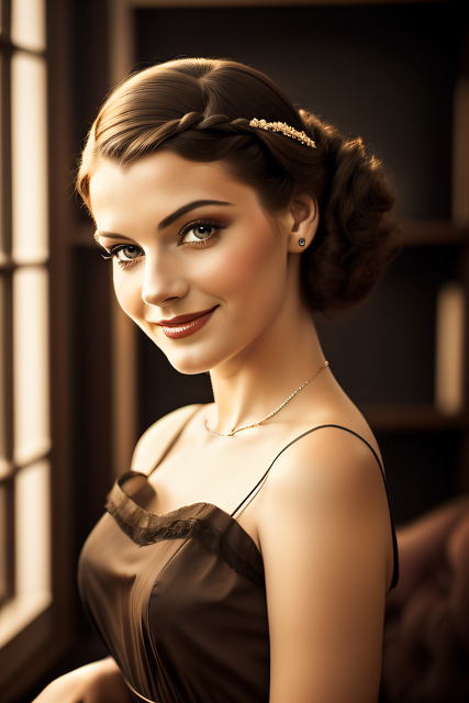 Free generated by the ai woman actress illustration
