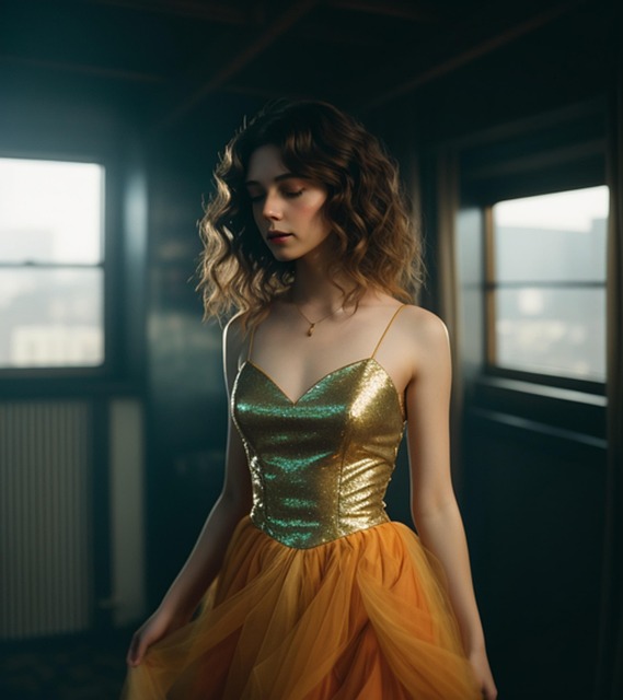 Free ai generated woman dress illustration