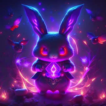 Free Rabbit Mystic illustration and picture