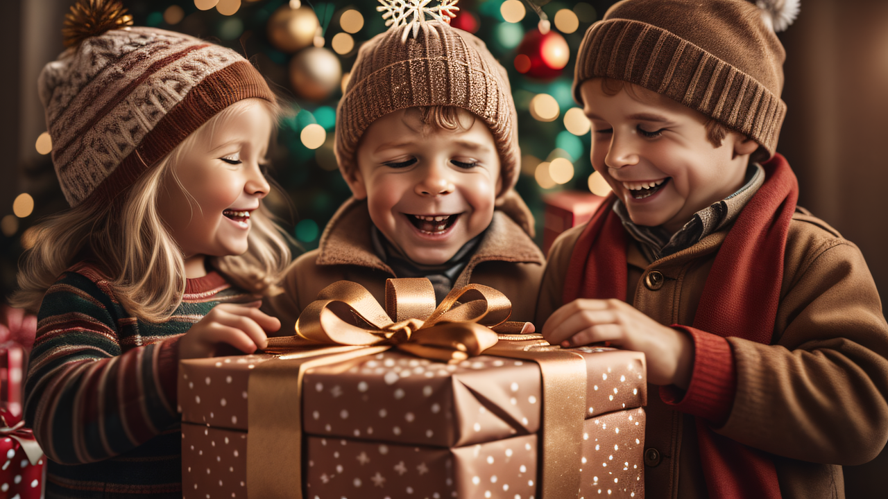 Free ai generated children gift illustration