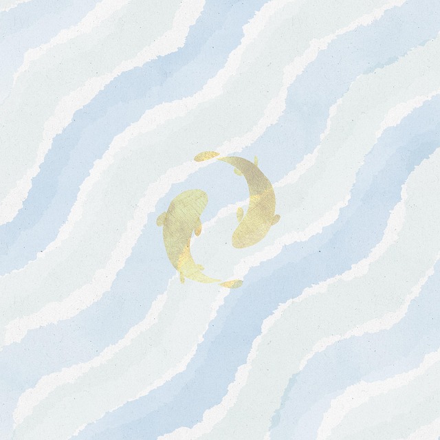 Free koi fish ocean illustration
