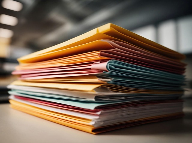 Free ai generated folders documents illustration