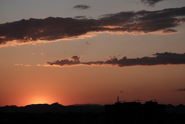 Free Sunset Glow The Setting Sun photo and picture