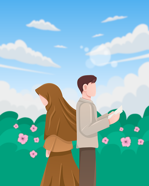 Paar, Liebe, Mann Und Frau, Karikatur