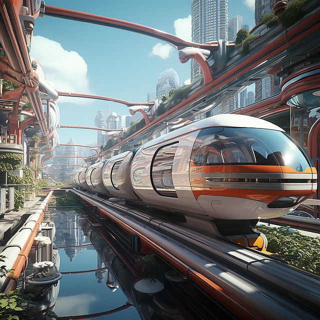 Download free HD stock image of Train Monorail Free train monorail transportation illustration