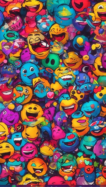 Süße Emoji-Hintergründe