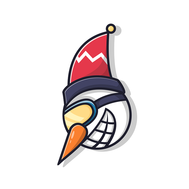Free snowman smile head vector