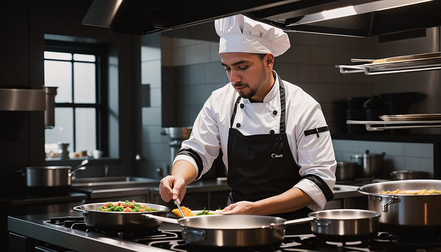 Free ai generated man cook illustration