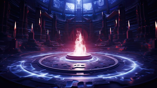 Free ai generated temple mystic illustration