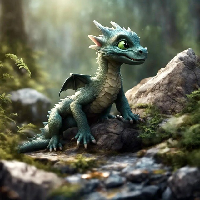 Download free HD stock image of Ai Generated Dragon Free ai generated dragon reptile illustration