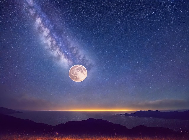 Free ai generated night sky milky way illustration