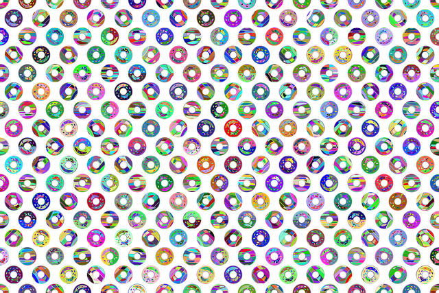 Free donuts food pattern vector