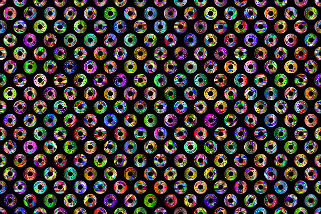 Free donuts food pattern vector
